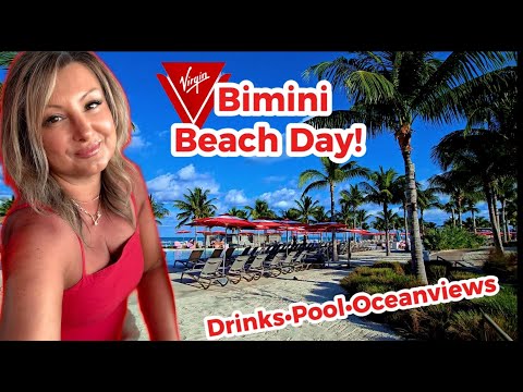 Is This the BEST Cruise Beach Club? 🤯 Virgin Voyages Bimini Bahamas