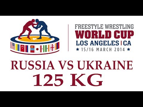 Russia vs. Ukraine - 125kg Aliev vs Zasieiev - 2014 Freestyle Wrestling World Cup