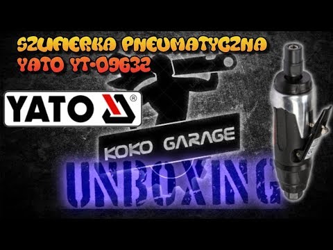 Пневматическая шлифмашина YATO 1/4", давление 6,3 Bar, 113 л/мин