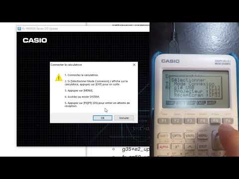 Comment mettre à jour une calculatrice CASIO Graph 35 + E II