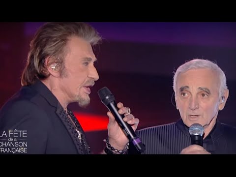 Hommage à Charles Aznavour avec Dany Brillant et Johnny Hallyday, entre autres...
