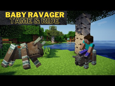 How to Ride a Ravager | Baby Ravager Addon Minecraft | How to Tame a Ravager In Minecraft | ProCraft