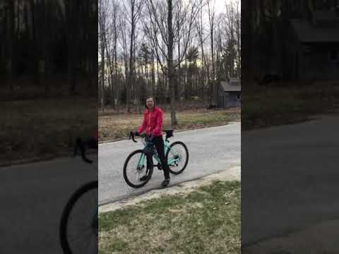 Liz Durant and her Bianchi Impulso All Road