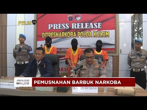 PRESISI UPDATE : POLDA KALTIM PEMUSNAHAN BARBUK NARKOBA 09/06/24 (19.00)