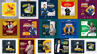 2023 Social Media Banners Ads Ultimate Bundle Photoshop Tutorial