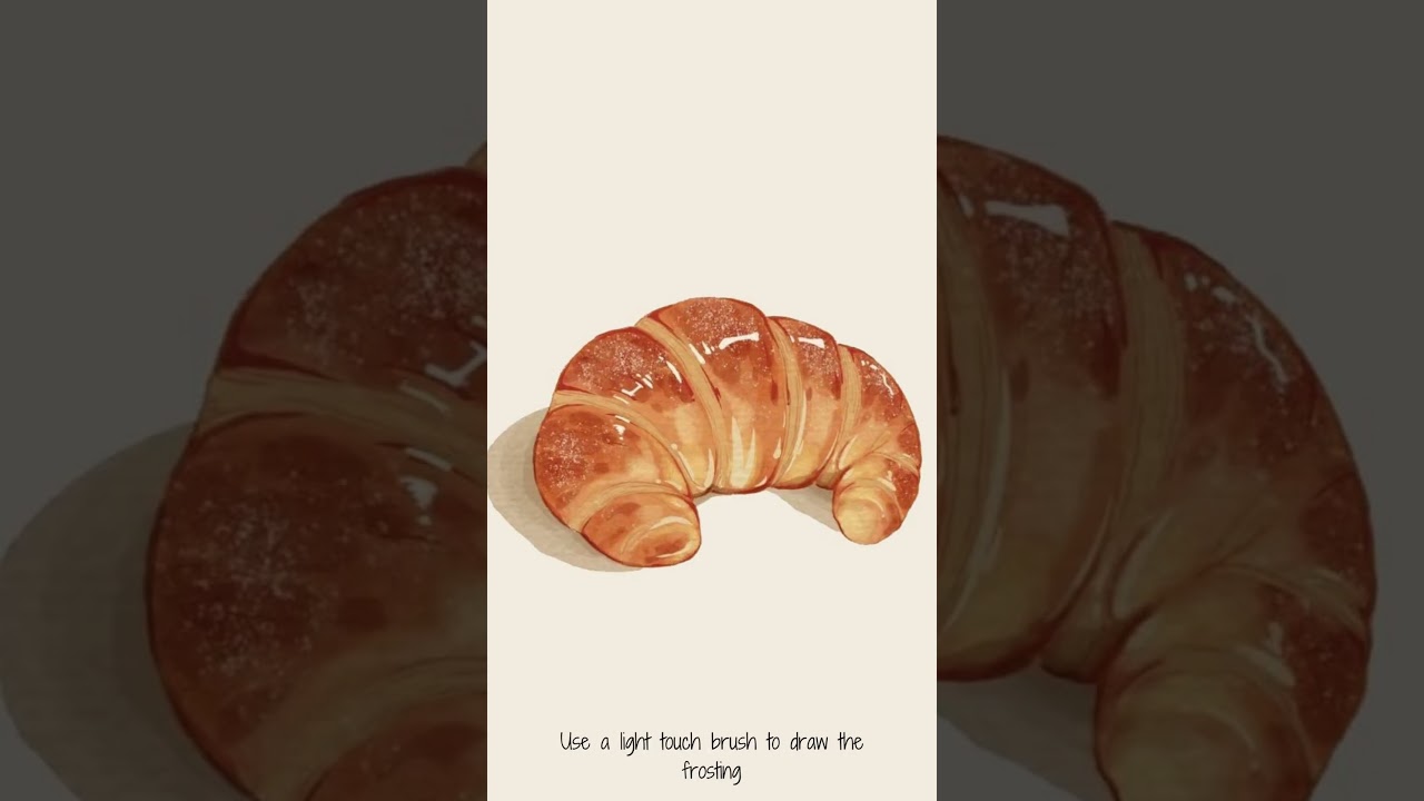 Draw With Me - Realistic Procreate Croissant Tutorial