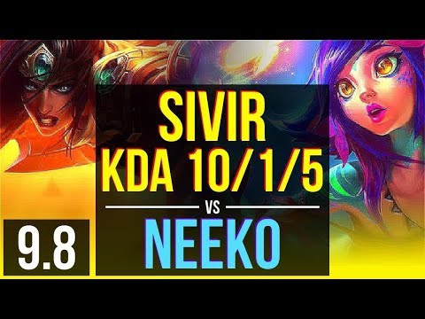 Climb the ladder as SIVIR & Lux vs NEEKO & Blitzcrank (ADC) | KDA 10/1/5 | EUW Master | v9.8
