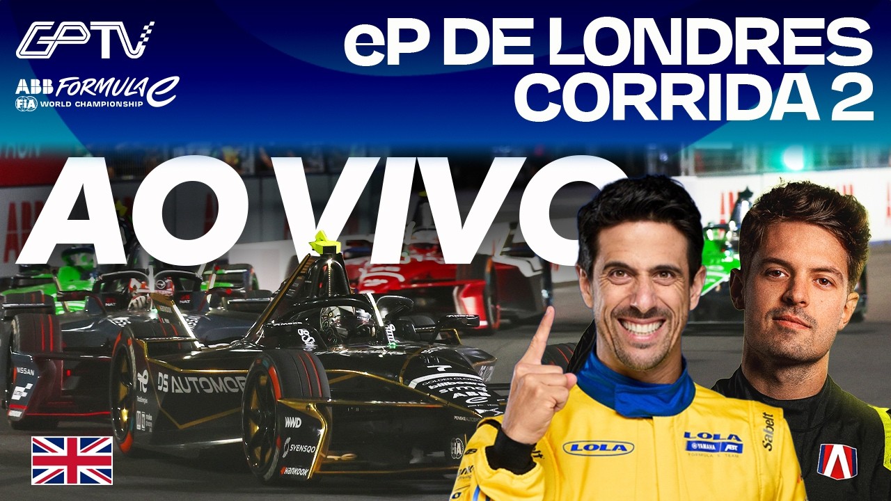 🔴AO VIVO: FÓRMULA E 2026 | CORRIDA 2 eP DE LONDRES COM IMAGENS E DRUGOVICH | 17ª ETAPA