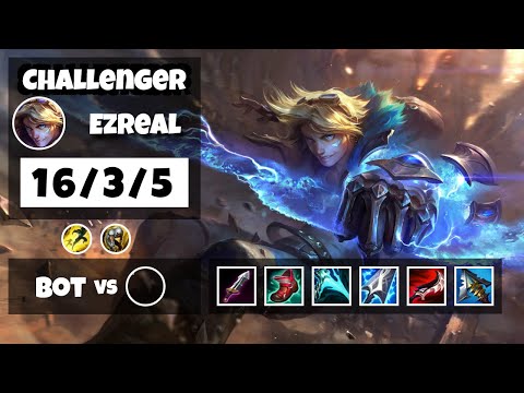Ezreal 11.6 Gameplay Challenger Replay Bot Lane - S11 (16/3/5) - EU