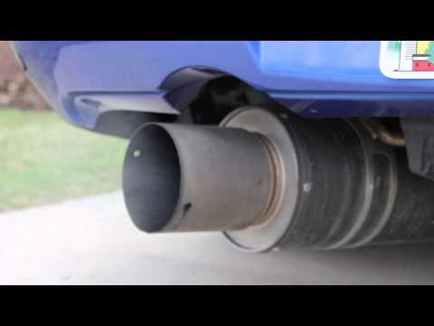 2006 Subaru WRX STI HKS Carbon Ti Exhaust Invidia Catted Downpipe Low Revs