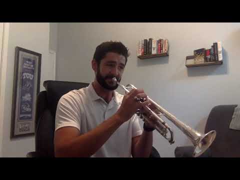 TMEA All-State 2020-2021 Trumpet Etude 3, Part 1. Voxman Bb Major, m 1-24.