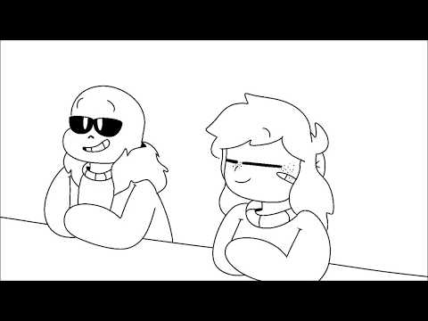 fun times at grillby's with sans and frisk