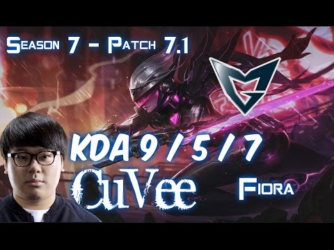 SSG CuVee FIORA vs AKALI Top - Patch 7.1 KR Ranked