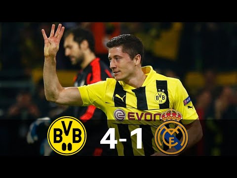 Borussia Dortmund 4 1 Real Madrid 2013 Champions League Semi Finals Highlights  (LEGEND MATCH)