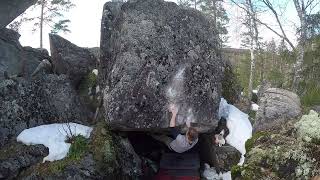 Video thumbnail of Noitavaimo, 7C. Hurissalo