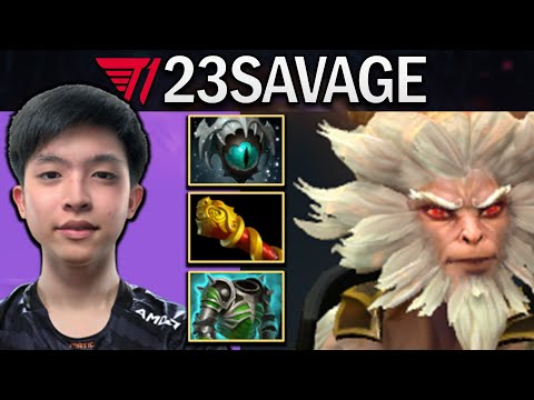 T1.23SAVAGE MONKEY KING WITH 17 KILLS-CUIRASS - DOTA 2 7.30E GAMEPLAY