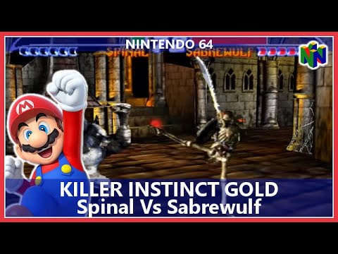 Killer Instinct Gold : Spinal Vs Sabrewulf (N64)