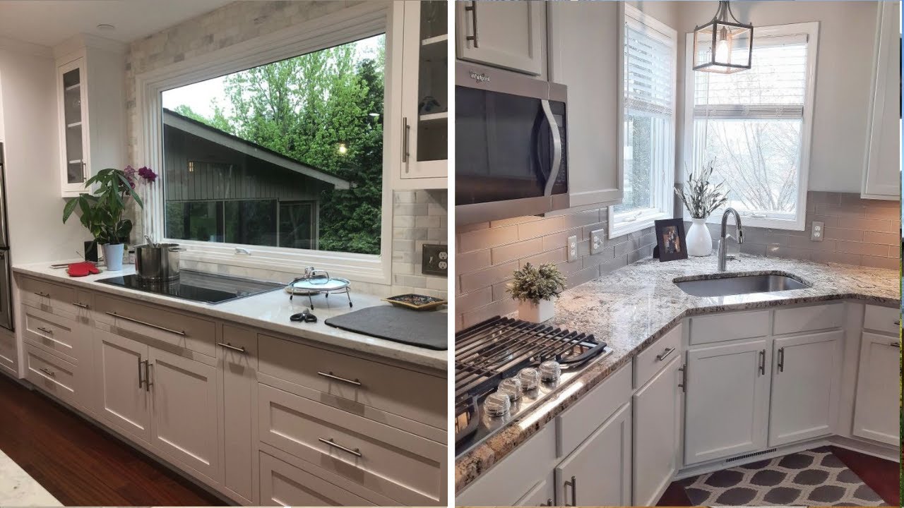 40 Diseños de COCINAS con VENTANAS encima del fregadero