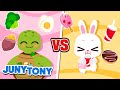 Healthy Food Vs Junk Food Good Habits Songs For Kids JunyTony