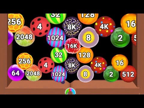 Satisfying Mobile Game / 2048 Marmalade - melty bubbles gameplay All Max Level part 2
