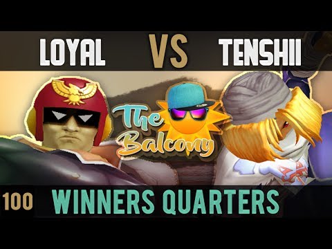 2017 06 Melee @ the Balcony 100 - Winners Quarters ft. Tenshii (Sheik) VS Loyal (Falcon, Marth)