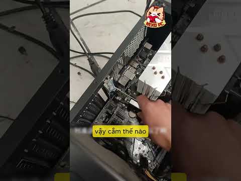 Hướng Dẫn Lắp Card Màn Hình Cách Lắp Cạc Đồ Hoạ Máy tính PC dễ dàng đúng cách cho Gtx 1060 Amd RX 57