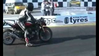preview picture of video 'UK Lee Drag Racing   GSXR 1340 Yoshifighter Oct 2011 - Lee Workman'