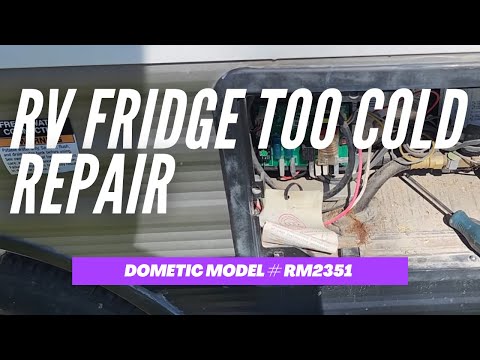 RV Fridge Repair, Dometic RM2351 - Running too cold - freezing food, Bad Thermistor