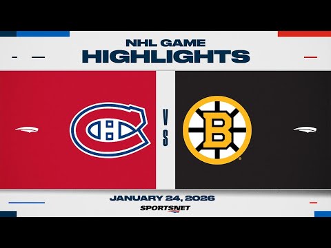 NHL Highlights | Canadiens vs. Bruins - January 24, 2026
