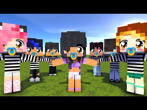 joana baby oh joana first meet prison aphmau and friends - minecraft animation #shorts