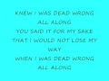 The Fray - Dead Wrong (with lyrics) - HD
