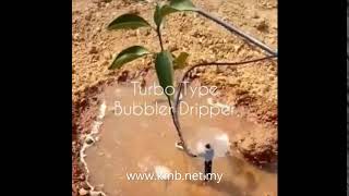 Turbo bubbler dripper