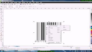 how to change barcode color in coreldraw