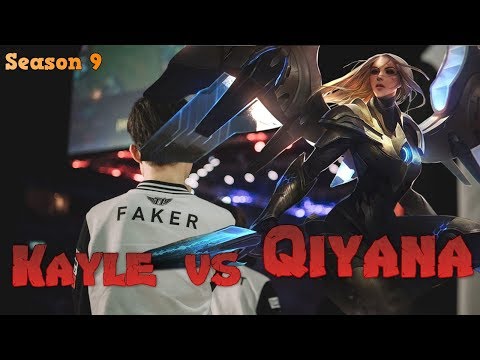 Faker - Kayle vs Qiyana Mid - Patch 9.19 LoL Season 9 KR Ranked | League of Legends Replays