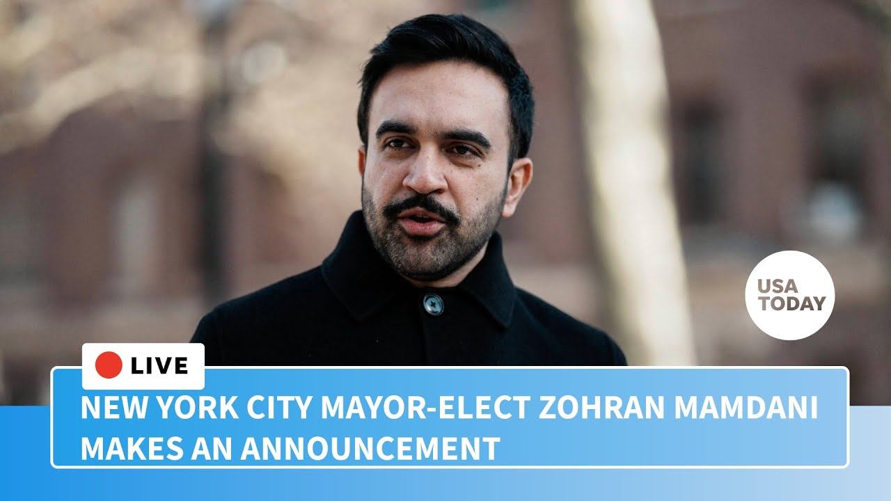 Watch live: New York City Mayor-elect Zohran Mamdani to make an announcement