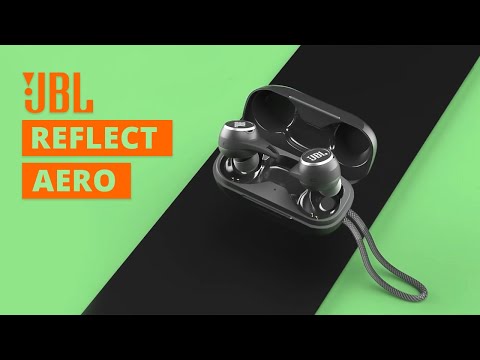 True Belaidės ausinės JBL Reflect Aero, mėlynos spalvos video