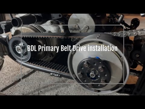 Installing BDL open primary belt 【H-D 77' Shovelhead] | Tokyo Japan