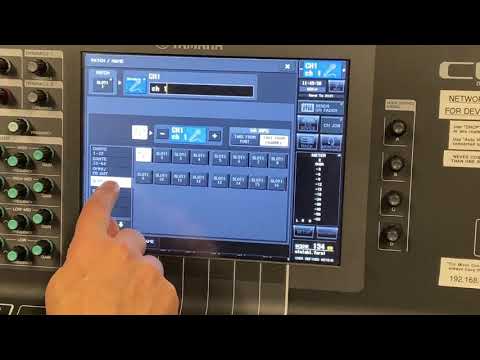 Yamaha CL3 Mixing 4   Patching MADI Inputs