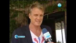 DOLPH LUNDGREN arriving in BULGARIA for The Expendables 3 (2014)