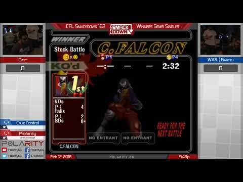 CFL Smackdown 163 Melee - Oaty (Peach) vs WAR | Gahtzu (Falcon) - Winners Quarters