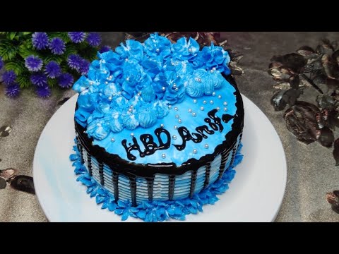 2pounds Chocolate sponge cake decoration.#chocolatecake #cakedecoration #cake #2poundschocolatecake