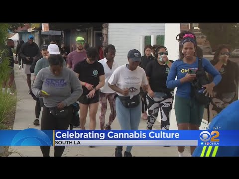 Athletes celebrate 4/20 at LA's first Black woman-owned dispensary