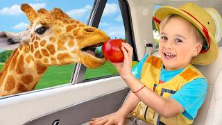Download lagu Mike and Sasha Safari Adventure with Uncle  - Kids learn to be kind and help others mp3