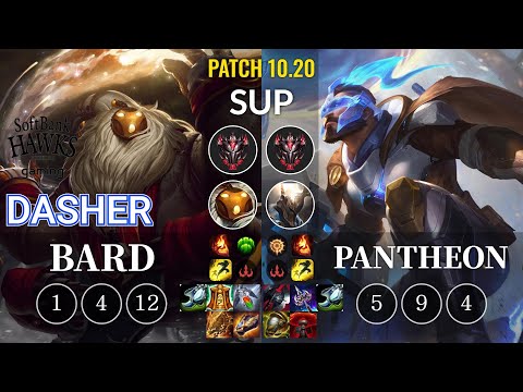 SHG Dasher Bard vs Pantheon Sup - KR Patch 10.20