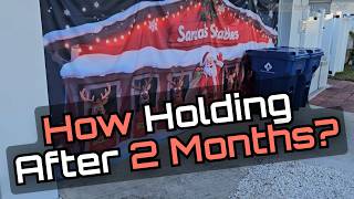 Santa's Stables - Leketoo 16x7ft Christmas Garage Door Cover Review — 1 Month Outdoor Test 2026