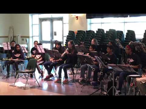 Demonstrating Oboe for her old Elementary School