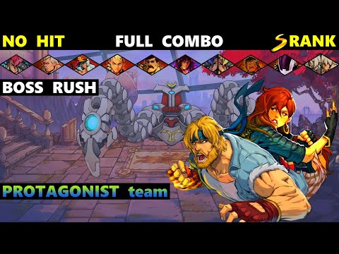 Streets of Rage 4 Boss Rush Full Combo Axel Blaze 2 Players