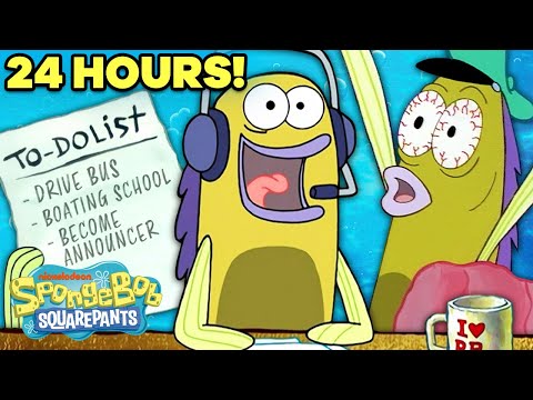 與Nat Peterson的一整天 ☀️一小時一小時!| 海綿寶寶 (An Entire Day with Nat Peterson ☀️ Hour by Hour! | SpongeBob)