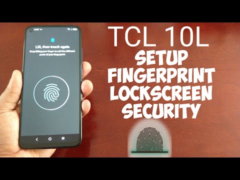 TCL 10L Setup Fingerprint Lockscreen Security