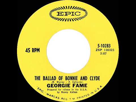 1968 HITS ARCHIVE: The Ballad Of Bonnie And Clyde - Georgie Fame (a #1 UK hit--mono)